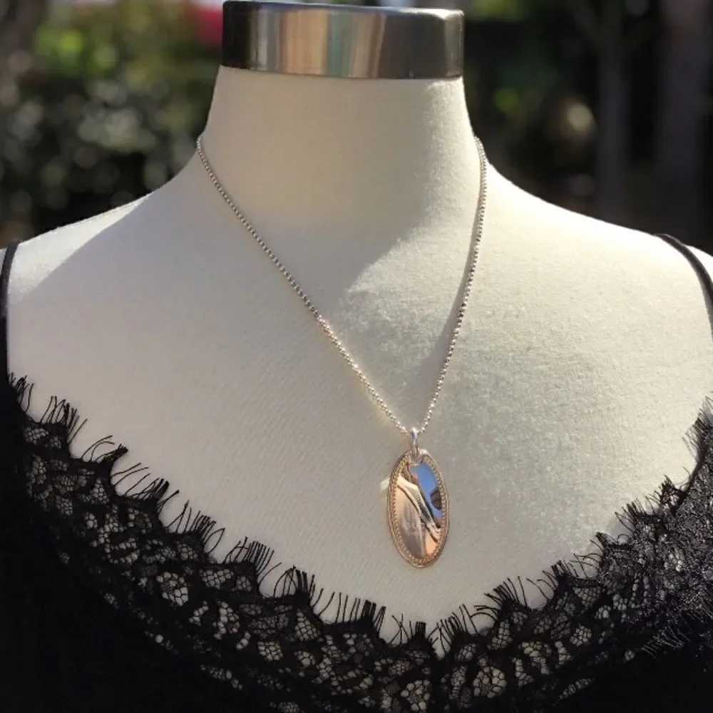 GUCCI VINTAGE NECKLACE SILVER GOLD - Picture 5 of 6